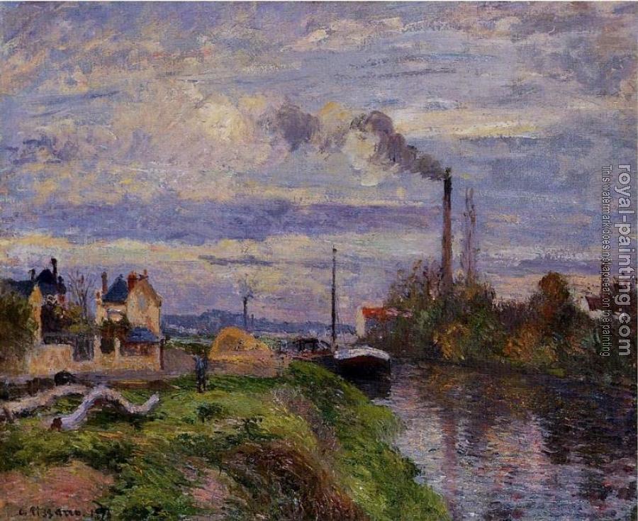 Camille Pissarro : Le Quai du Pothuis a Pontoise
